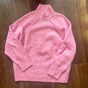 Mango Soft Pink Turtleneck Sweater